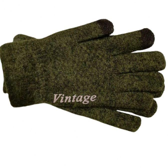Winter Fashion Gloves GREEN Warm Winter,Fingers TOUCH SCREEN COMPATIBLE