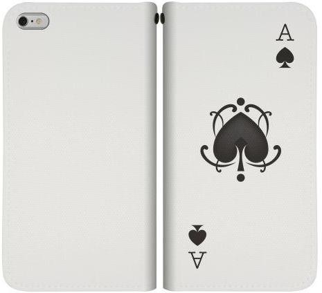 Stylizedd  Apple iPhone 6 Plus Premium Flip case cover - Ace of Spades  I6P-F-85