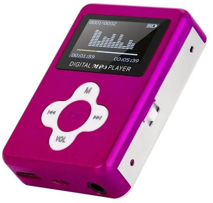 USB Mini MP3 Player LCD Screen Support 32GB Micro SD Card