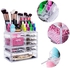 Uaejj Desktop Makeup Organizer Jewelry Storage Box, Acrylic Cosmetic Organizer Makeup Storage Case Holder Display Jewelry Storage Case With Drawer For Lipstick Liner Brush Holder (A3)