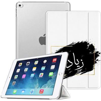Leather Slim Case Cover Stand With Translucent Frosted Back Protector For Apple iPad mini 5 2019/iPad 4 mini White