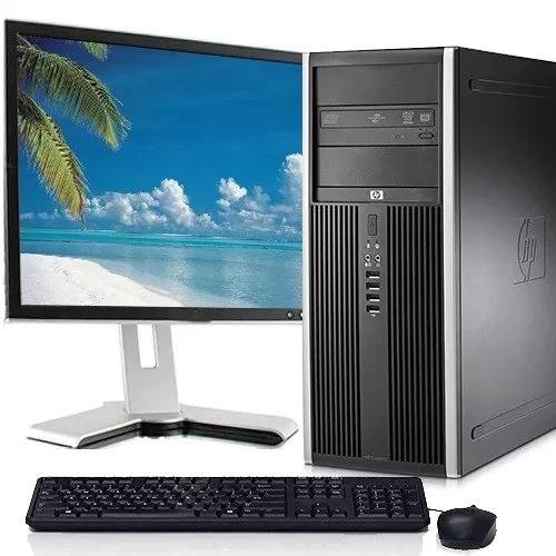 (FULL SET with 19'' Monitor, Keyboard, Mouse) HP Desktop Computer  Core i5  4GB 250GB HDD tower Complete desktop