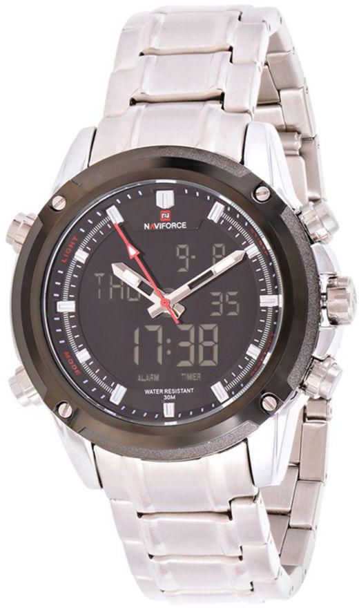 Men's Stainless Steel Analog Wrist Watch 9050 S-B-W