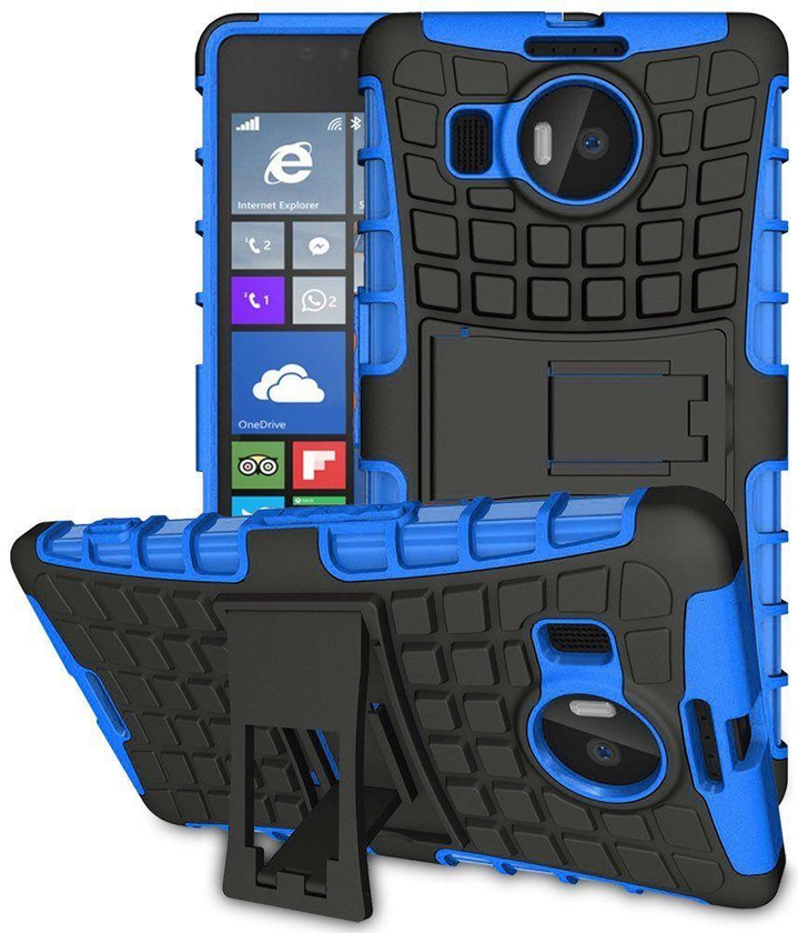 كفر ميكروسوفت لوميا 950 اكس إل , Microsoft Lumia 950 XL , متين , مع استاند , أسود وأزرق