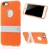 PC and TPU Hybrid Case with Kickstand for iPhone 6 4.7 inch - Orange