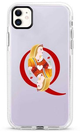 Protective Case Cover For Apple iPhone 11 Queen Of Hearts