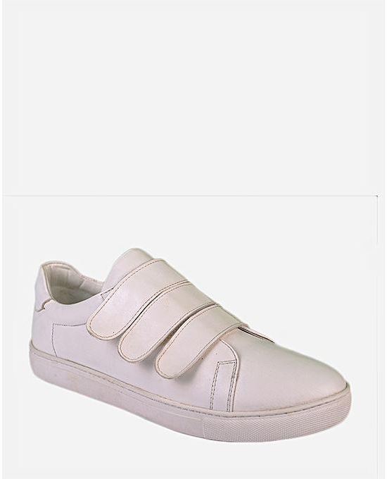 Town Team Velcro Closure Sneaker - White