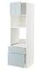 METOD / MAXIMERA High cab f oven/micro w dr/2 drwrs, white/Ringhult light grey, 60x60x200 cm - IKEA