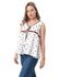 Ravin Embroidered Cotton Sleeveless Vest for Women XS