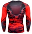 Men Quick Dry Breathable Sports Long Sleeve T-Shirt Red