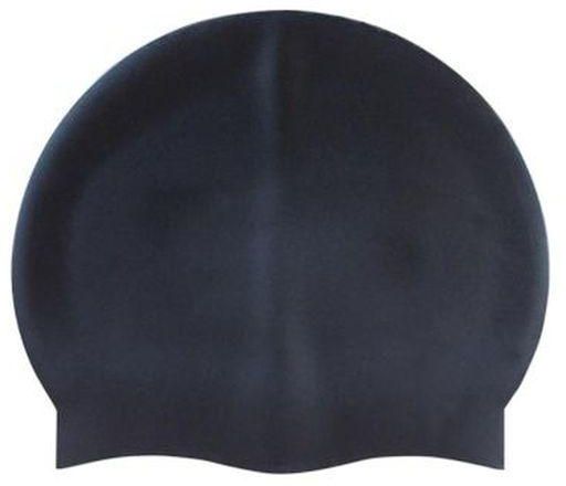 Water Resistant Silicone Swimming Cap - Black