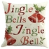 Generic Merry Christmas Tree Christmas Socks Snowflake Linen Pillow Cover