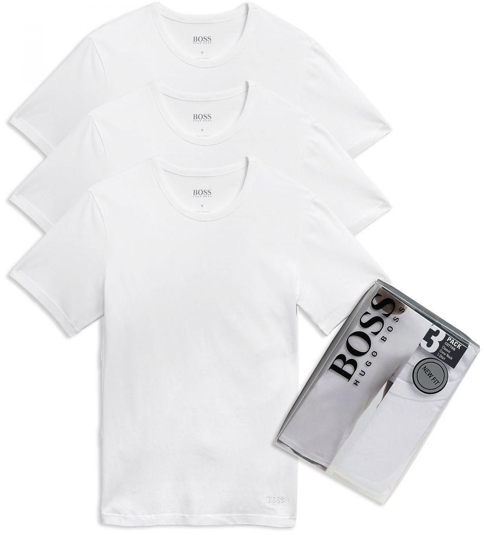 Hugo Boss Men'S 3 Pack Round Neck Undershirt, 50236735 White, M