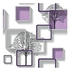 3D Wallpaper - White & Purple
