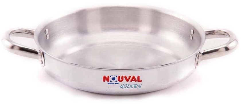Nouval Modern Aluminum  Round Oven Tray With Stainless Steel Handles And With Out Lid 24 Cm