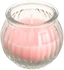 Get Falmer Scented Candle Glass, 6×6.5 cm - Pink with best offers | Raneen.com
