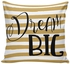 Decorative Cushion Cotton Blend Beige/Black/White 45x45 centimeter