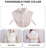 SOIMISS Fake Collar Half Shirt Lace for Sweater Chinese Shirts for Women Chiffon Collared Shirt Blouse Collar Faux Collar