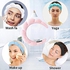 Nutrigrub Mimi and Co Spa Headband for Women - Sponge & Terry Towel Cloth Fabric Head Band for Skincare, Makeup Headband Puffy Spa Headband for Skincare, Face Washing, Shower (Pink)
