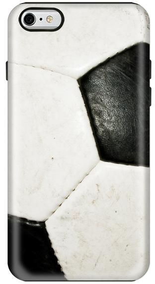 Stylizedd Apple iPhone 6 Premium Dual Layer Tough Case Cover Gloss Finish - Football Soccer Ball