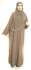 Abaya for Women on Shoulder , Size 56 EU ,  Brown