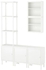 DYNAN Shelving unit with 3 cabinets, white
