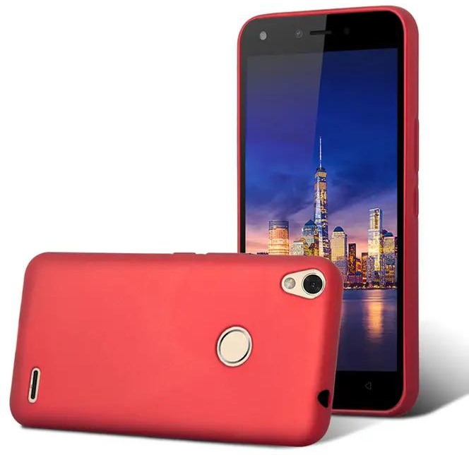Tecno WX4 Back Cover - Silicone Rubber Finish Red