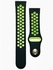 Replacement Silicone Sport Strap 22mm For Huawei GT / GT2 46mm Smart Watch- Black/Green