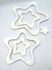 15pcs Star Wooden Wall Sticker Decoration White