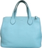 Guzini Leather Bag For Women,Aqua Blue - Handbags Sets