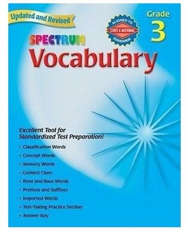 Vocabulary, Grade 3 Paperback Workbook