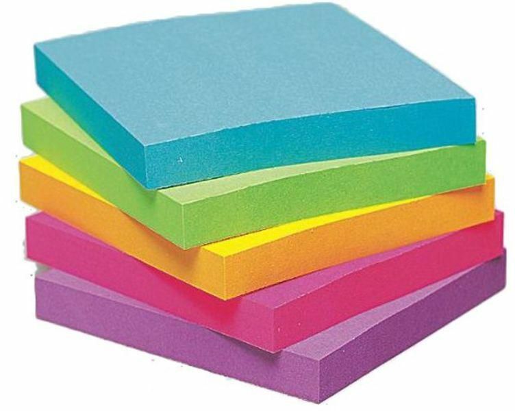 5- Piece Post It Ultra Color Sticky Note Pad Set Multicolour