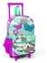 Coral High Kids Two Compartment Small Nest Squeegee Backpack - Water Green Pink Cat Pattern