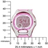 Casio Women's LW200-4BV Digital Pink Resin Strap Watch