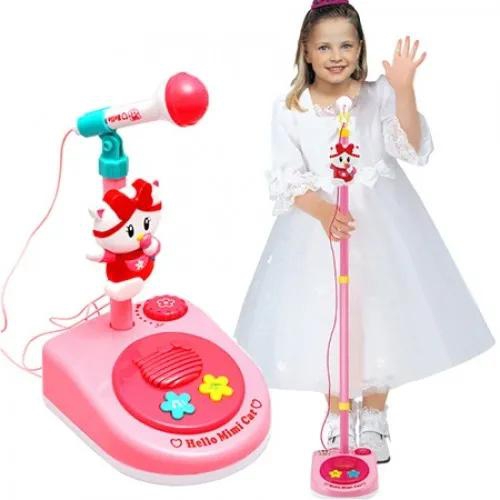 Baoli Retractable Vertical Simulation Microphone Music Toy Set for Kids
