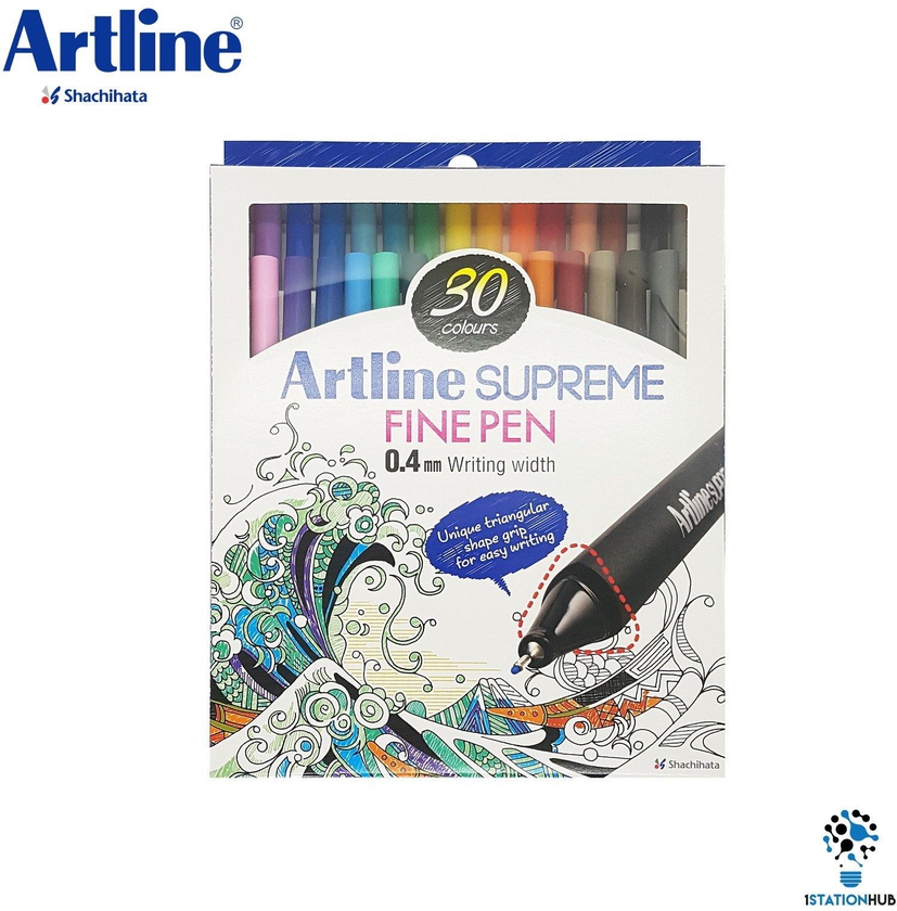 Artline Supreme Fine Writing Pen 0.4mm Nib | 30 Pens