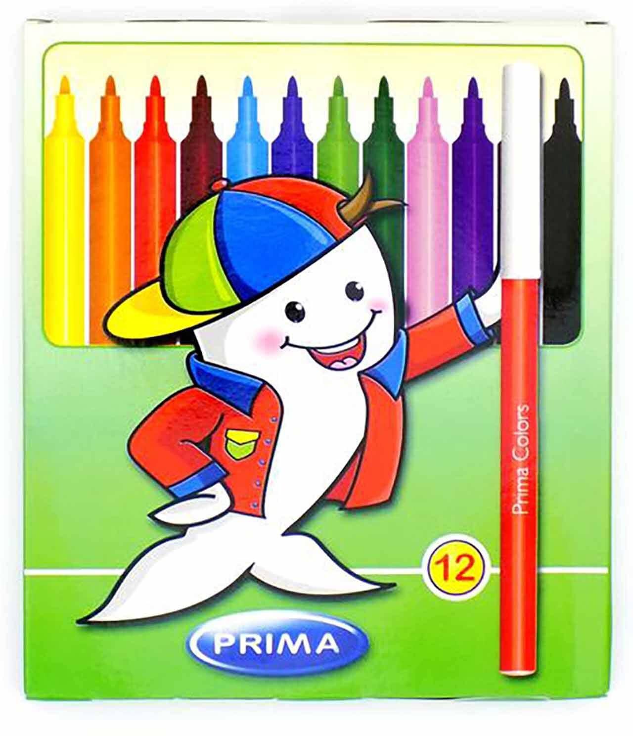 Prima Fibretip Colors - 12 Colors