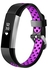 Remson Silicone Sports Waterproof Strap Band Compatible for Fitbit Alta HR Large - Black & Purple/RM-0305
