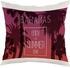 Enjoy The Summer Time Printed Square Shaped Throw Cushion Cover White/Red 40 x 40cm