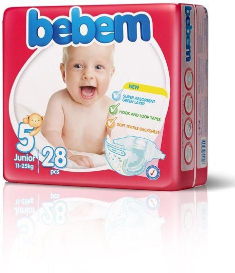 Bebem Value Pack Junior Size 5, 28 Pieces