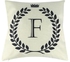 Generic Crown Letter Alphabet Pattern Cotton Linen Cushion Cover 45*