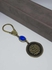 RA accessories سلسلة مفاتيح (ميدالية) من النحاس مع عقيق ازرق ( و من شر حاسد اذا حسد )