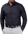 Fashion Blue Formal Official Long Sleeved Shirt-Slim Fit Size M