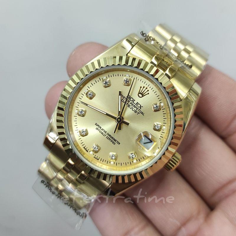 Rolex Luxury Automatic Men's Watch (Gold)
