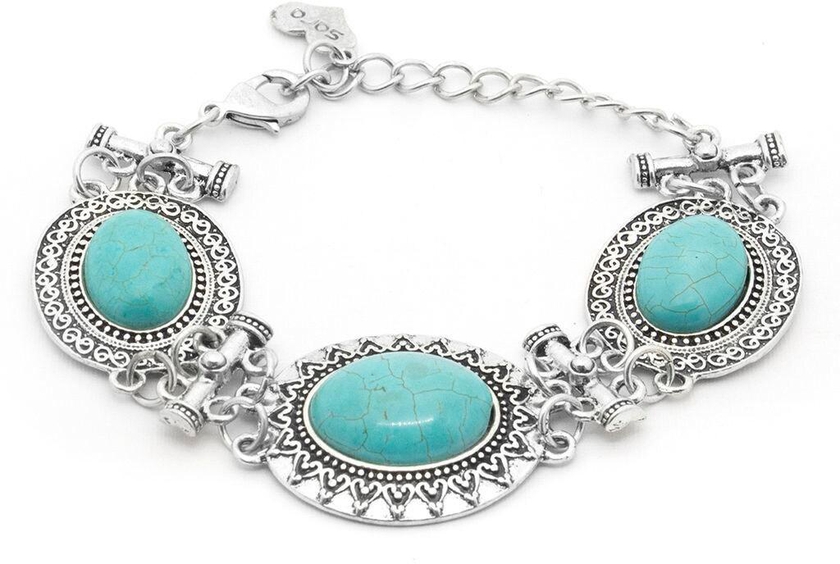 Tanos - Fashion antique silver plated bracelet vintage design