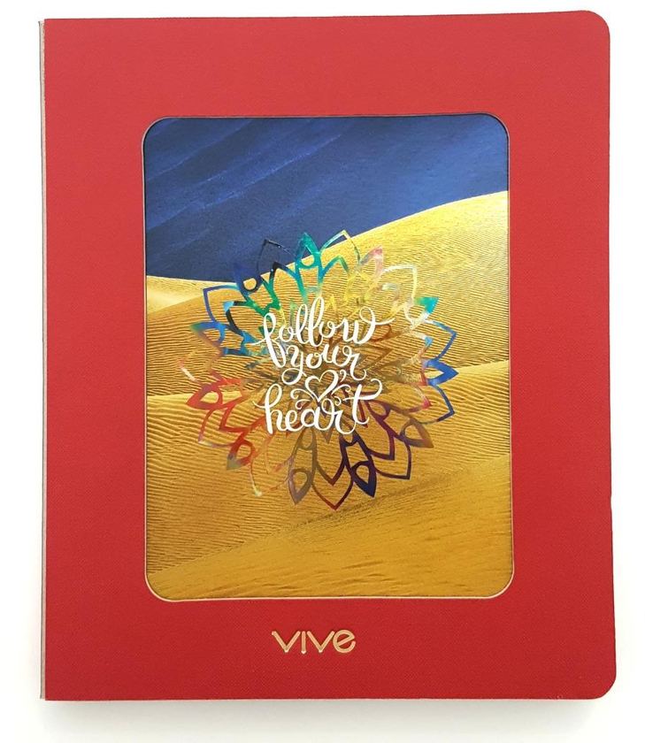Vive Journey Footprints Weekly Planner - (Red)