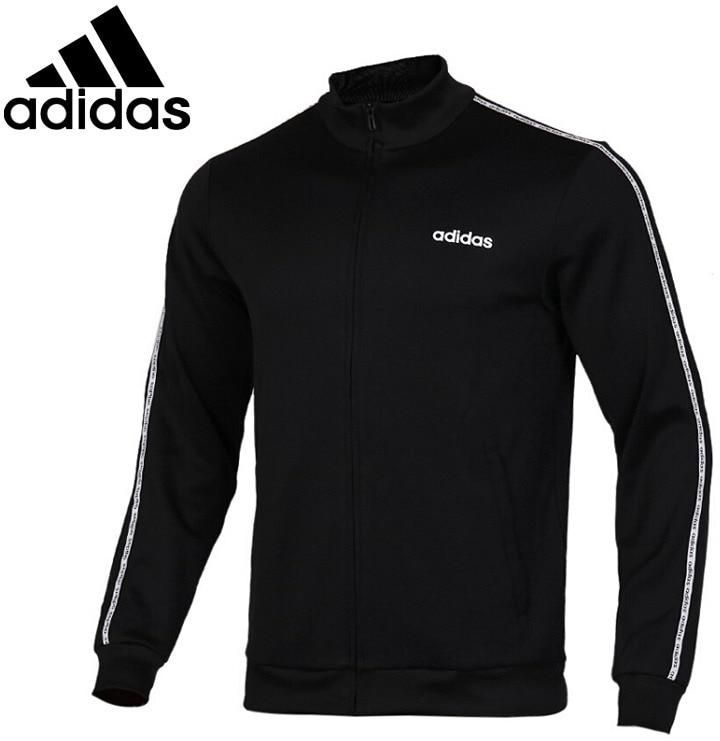 ADIDAS Men's Casual Jacket Sports Fitness Stand Collar Letter Long Sleeve Jacket