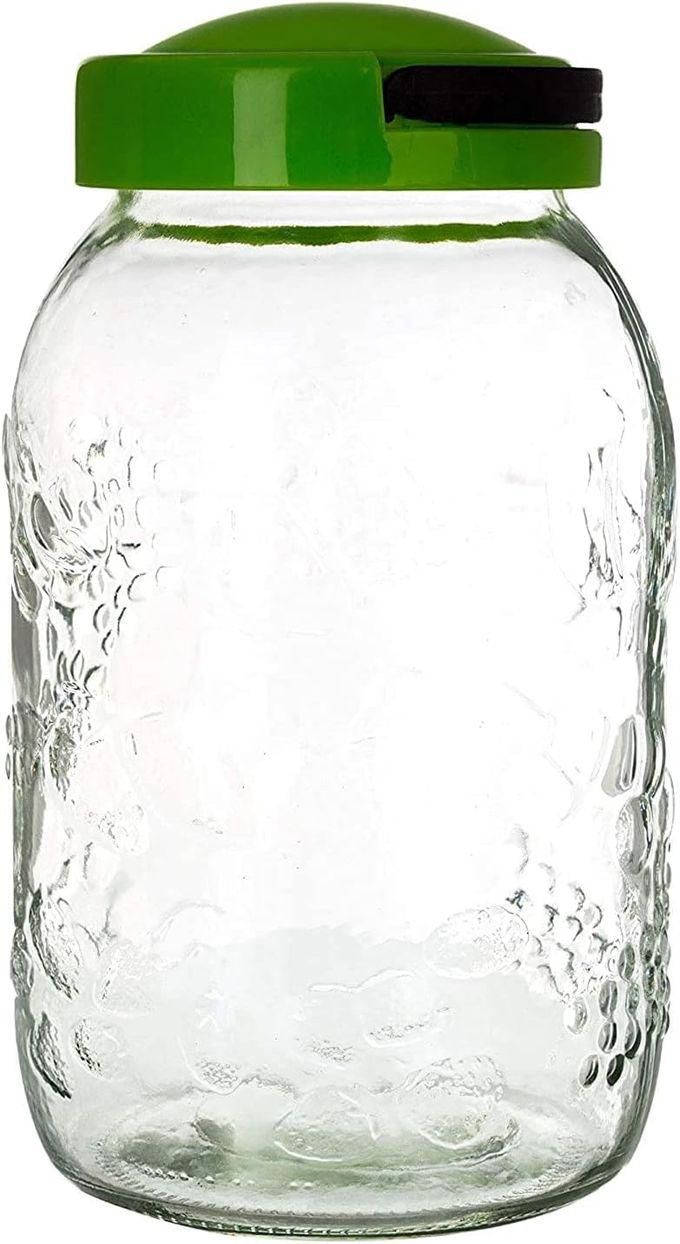 3 Liter Plastic Cover Glass Jar