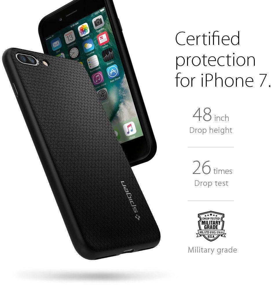 Spigen iPhone 7 PLUS Liquid Air / Liquid Armor cover / case - Black