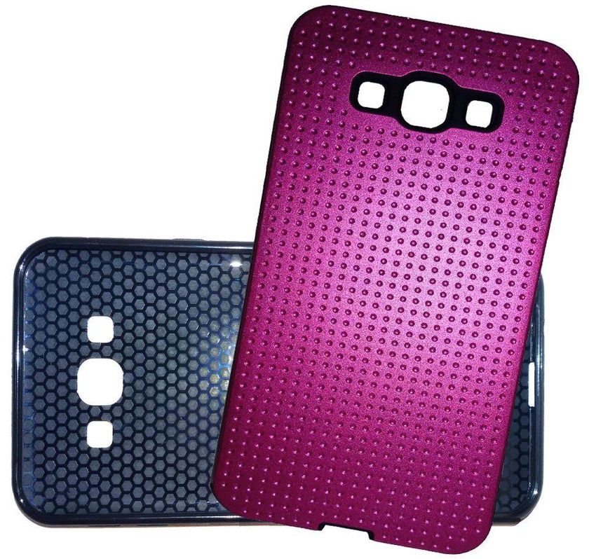 Glossy TPU Jelly Gel Protective Case Cover for Samsung A8 - Red